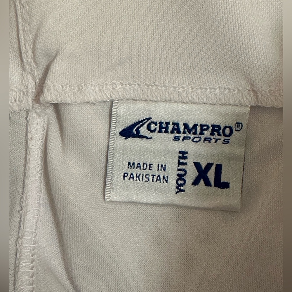 Champro Combination Football Pant Youth White Polyester Size Youth XL NWT - Picture 5 of 7